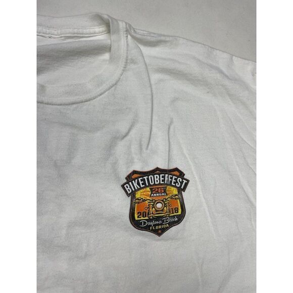 Biketoberfest Motorcycle 2018 Daytona Beach Florida T-shirt Men XXL Long Sleeve - Picture 5 of 8